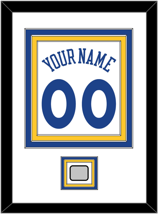 Golden State Name & Number With Champions Patch - Home White (2010-2019) - Premier Tier 1