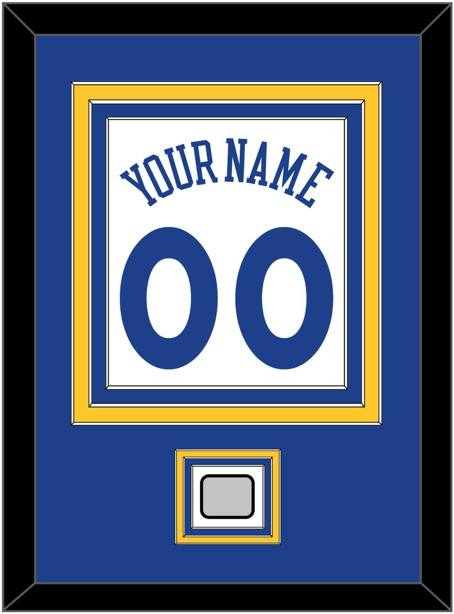 Golden State Name & Number With Finals Patch - Home White (2010-2019) - Premier Tier 2