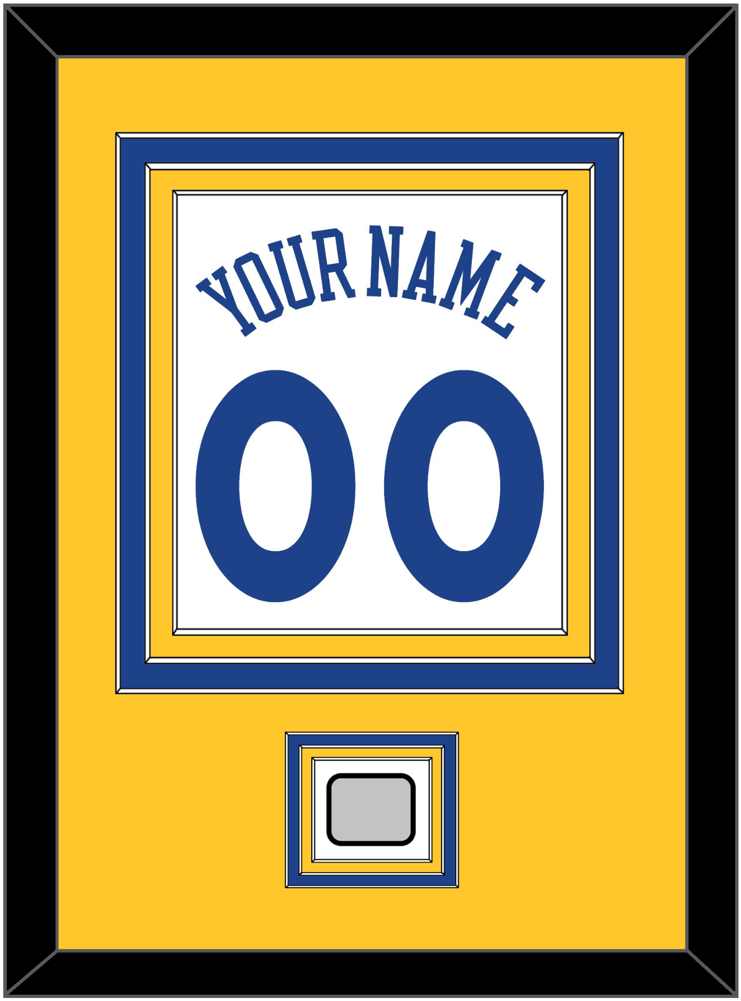 Golden State Name & Number With Finals Patch - Home White (2010-2019) - Premier Tier 3