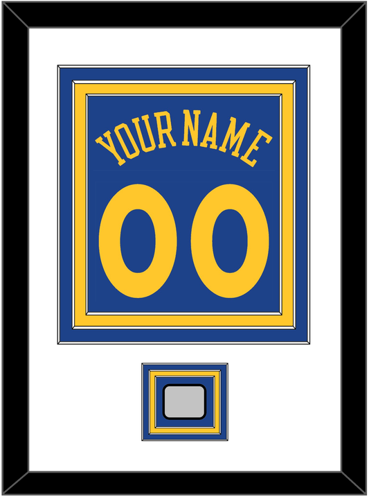 Golden State Name & Number With Champions Patch - Road Blue (2010-2019) - Premier Tier 1
