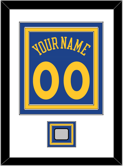 Golden State Name & Number With Finals Patch - Road Blue (2010-2019) - Premier Tier 1