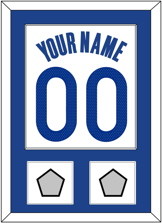 Golden State Name & Number With 2 Champions Patches - White Association - Essential Tier 1