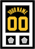Golden State Name & Number With 2 Finals Patches - Black City (2021-2022) - Single Mat 1