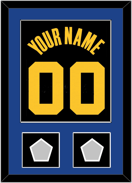 Golden State Name & Number With 2 Finals Patches - Black City (2021-2022) - Essential Tier 2