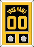 Golden State Name & Number With 2 Champions Patches - Black City (2021-2022) - Single Mat 3