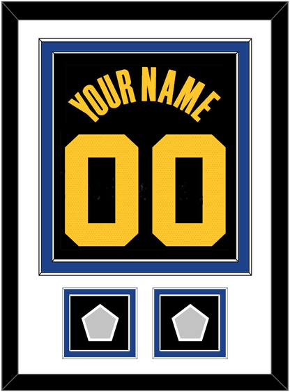 Golden State Name & Number With 2 Finals Patches - Black City (2021-2022) - Signature Tier 1
