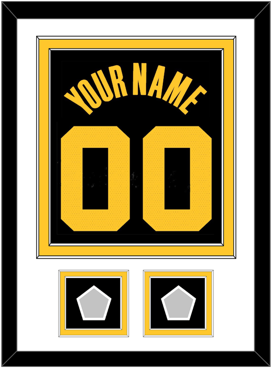Golden State Name & Number With 2 Finals Patches - Black City (2021-2022) - Signature Tier 2
