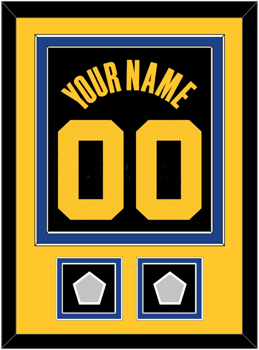 Golden State Name & Number With 2 Finals Patches - Black City (2021-2022) - Signature Tier 4