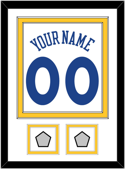 Golden State Name & Number With 2 Finals Patches - Home White (2010-2019) - Signature Tier 1