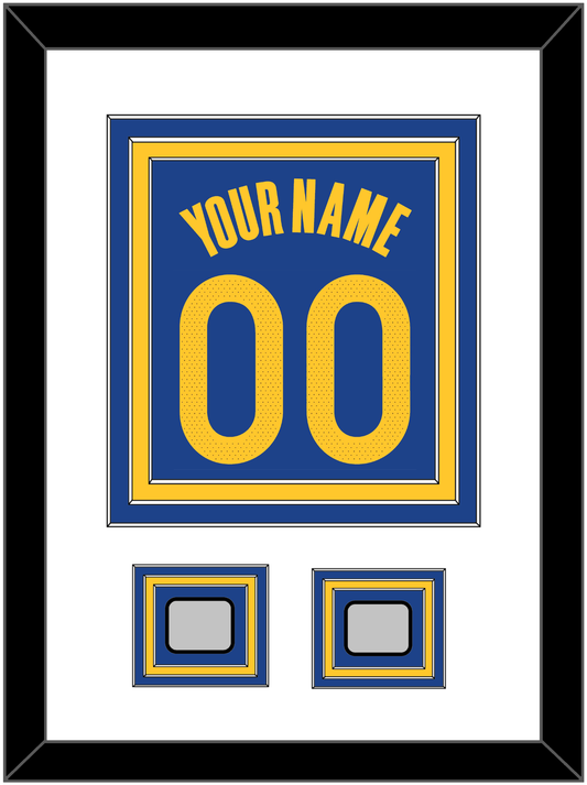 Golden State Name & Number With 2 Finals Patches - Blue Icon - Premier Tier 1