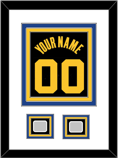 Golden State Name & Number With 2 Finals Patches - Black City (2021-2022) - Premier Tier 1