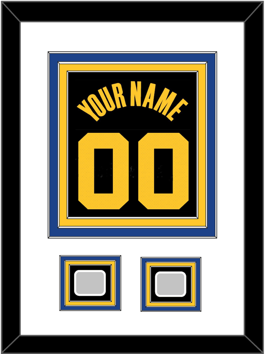 Golden State Name & Number With 2 Finals Patches - Black City (2021-2022) - Premier Tier 1