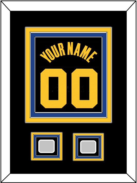 Golden State Name & Number With 2 Champions Patches - Black City (2021-2022) - Premier Tier 2