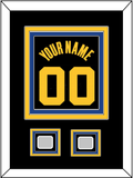 Golden State Name & Number With 2 Finals Patches - Black City (2021-2022) - Triple Mat 2