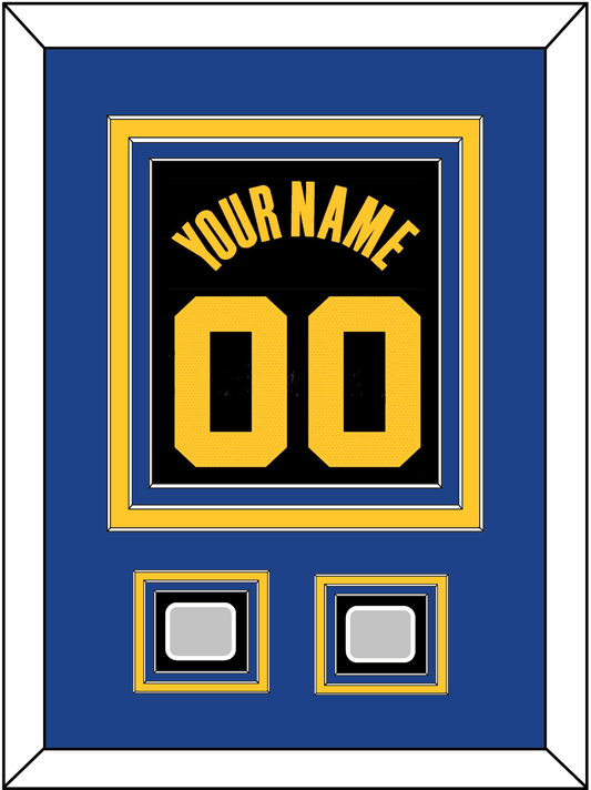 Golden State Name & Number With 2 Finals Patches - Black City (2021-2022) - Premier Tier 3