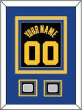 Golden State Name & Number With 2 Champions Patches - Black City (2021-2022) - Triple Mat 3