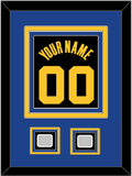 Golden State Name & Number With 2 Finals Patches - Black City (2021-2022) - Triple Mat 3