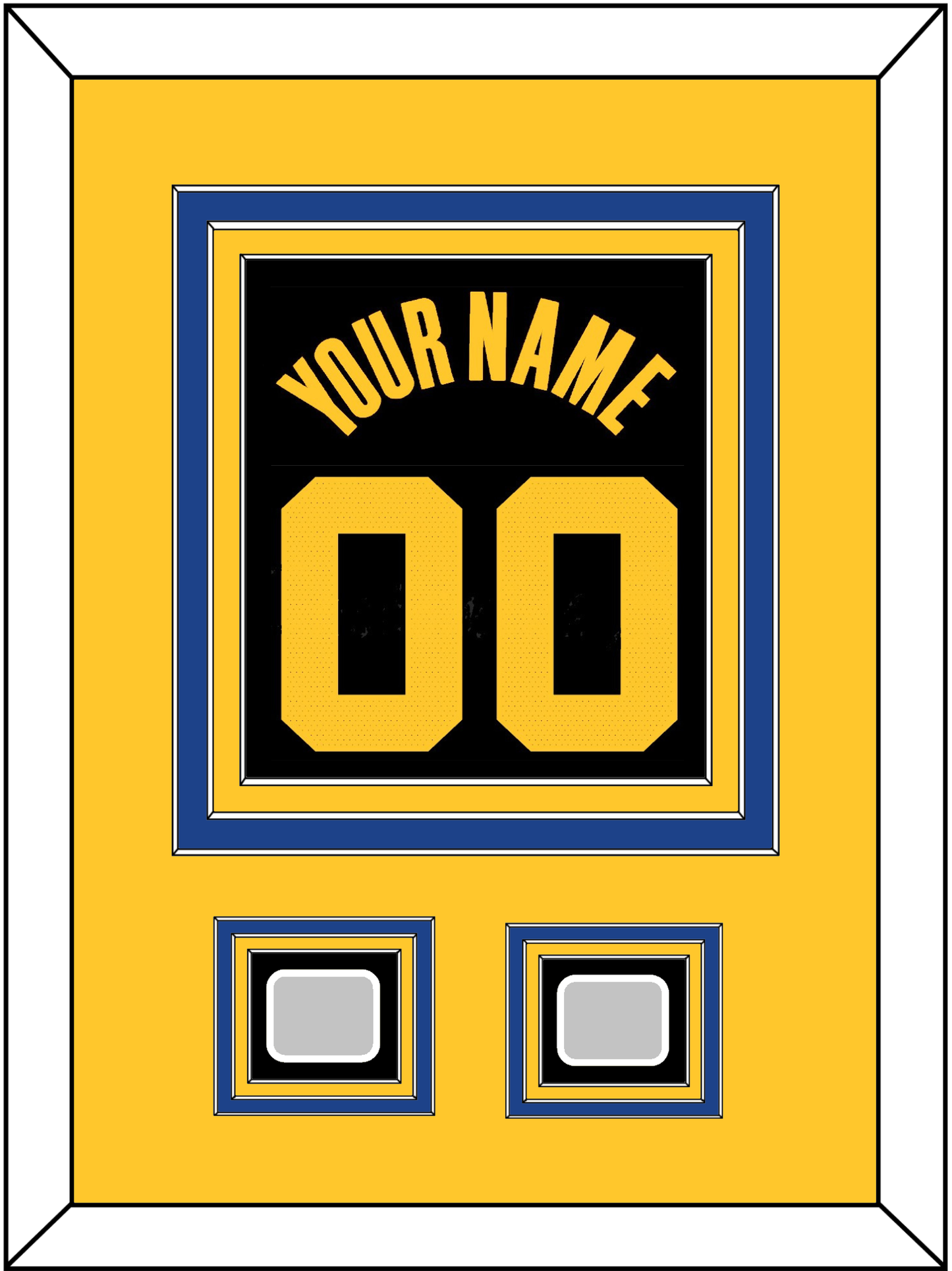 Golden State Name & Number With 2 Finals Patches - Black City (2021-2022) - Premier Tier 4