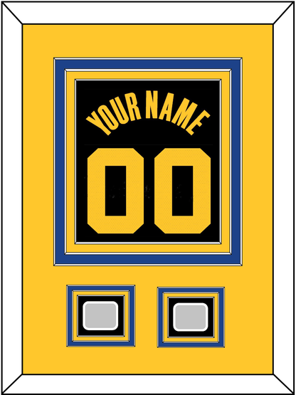 Golden State Name & Number With 2 Finals Patches - Black City (2021-2022) - Premier Tier 4