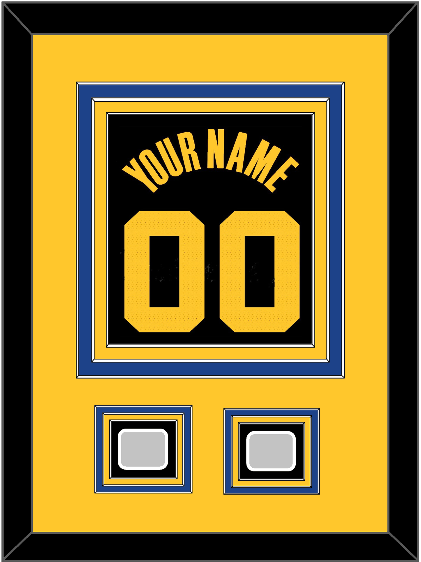 Golden State Name & Number With 2 Finals Patches - Black City (2021-2022) - Premier Tier 4