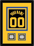 Golden State Name & Number With 2 Champions Patches - Black City (2021-2022) - Triple Mat 4