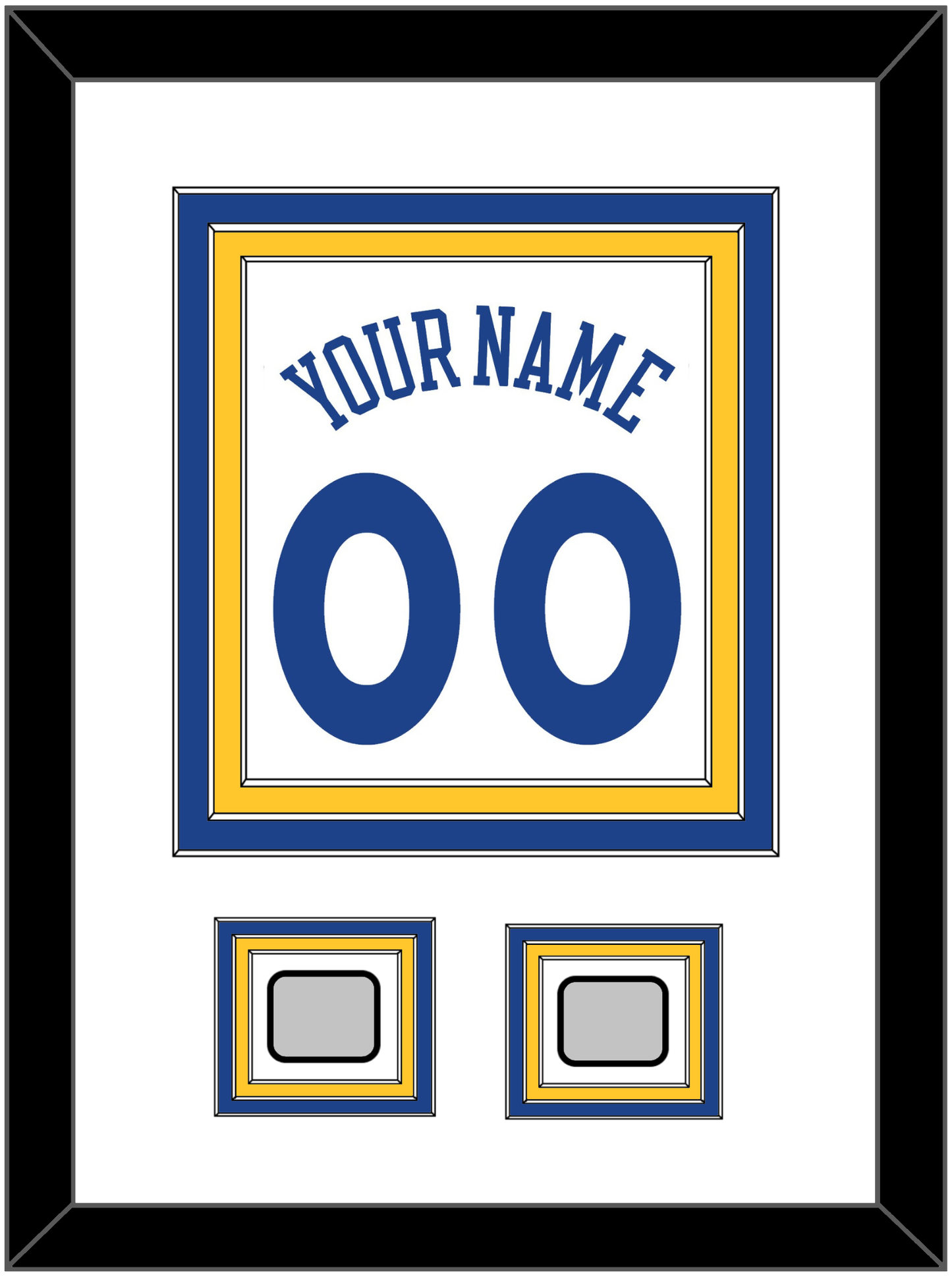 Golden State Name & Number With 2 Finals Patches - Home White (2010-2019) - Premier Tier 1