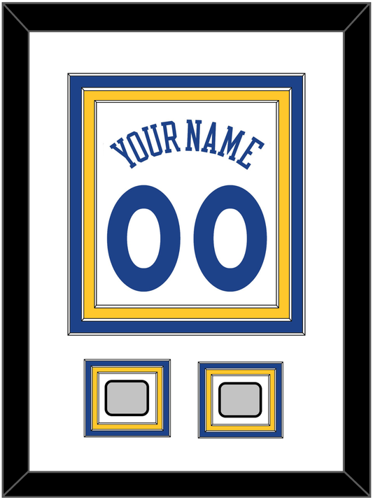 Golden State Name & Number With 2 Finals Patches - Home White (2010-2019) - Premier Tier 1