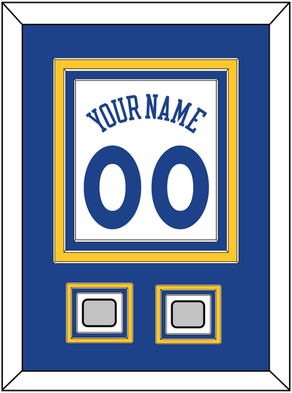 Golden State Name & Number With 2 Finals Patches - Home White (2010-2019) - Premier Tier 2