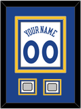 Golden State Name & Number With 2 Champions Patches - Home White (2010-2019) - Triple Mat 2