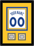 Golden State Name & Number With 2 Finals Patches - Home White (2010-2019) - Triple Mat 3