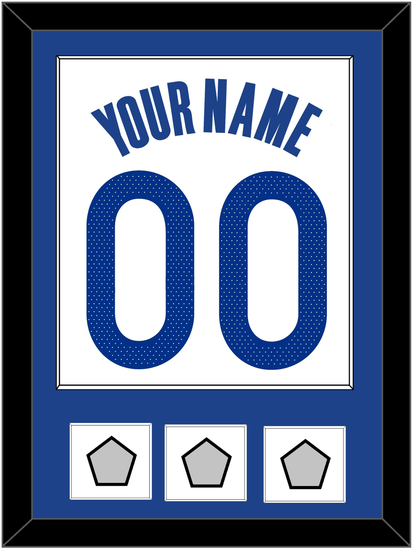 Golden State Name & Number With 3 Finals Patches - White Association - Essential Tier 1