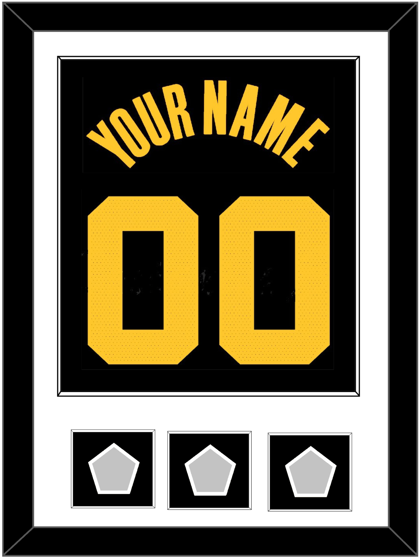 Golden State Name & Number With 3 Finals Patches - Black City (2021-2022) - Essential Tier 1