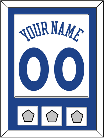 Golden State Name & Number With 3 Finals Patches - Home White (2010-2019) - Essential Tier 1