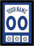 Golden State Name & Number With 3 Finals Patches - Home White (2010-2019) - Single Mat 1