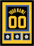 Golden State Name & Number With 3 Champions Patches - Black City (2021-2022) - Double Mat 4