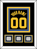 Golden State Name & Number With 3 Finals Patches - Black City (2021-2022) - Triple Mat 2