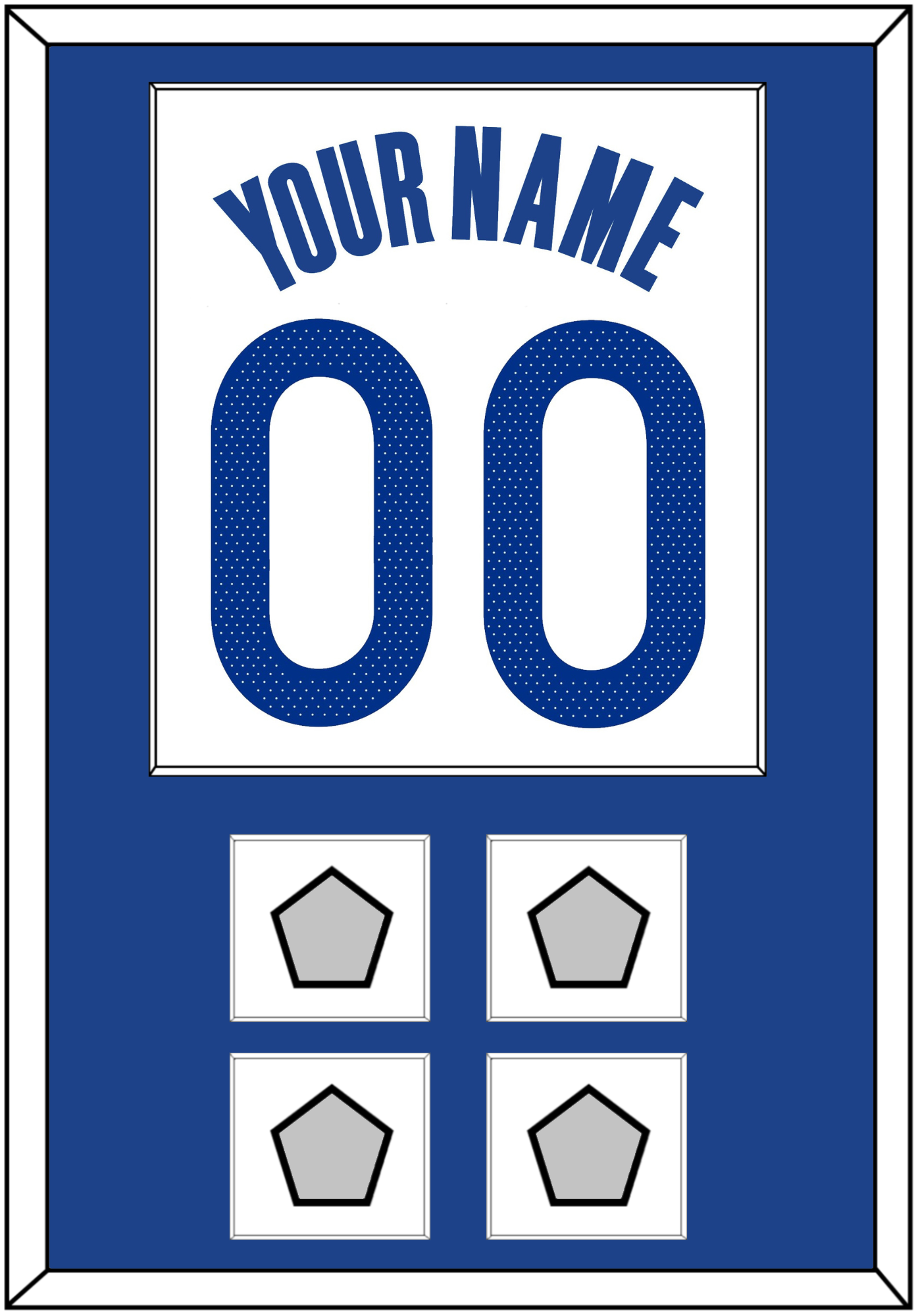 Golden State Name & Number With 4 Finals Patches - White Association - Essential Tier 1
