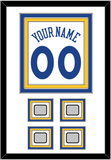 Golden State Name & Number With 4 Finals Patches - Home White (2010-2019) - Triple Mat 1