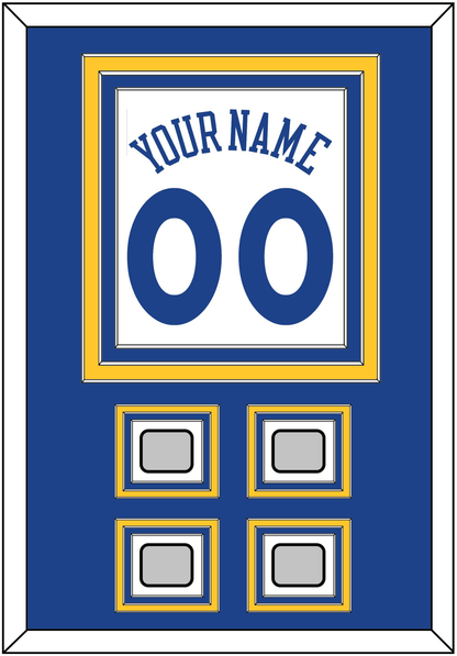 Golden State Name & Number With 4 Finals Patches - Home White (2010-2019) - Premier Tier 2