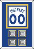 Golden State Name & Number With 4 Finals Patches - Home White (2010-2019) - Triple Mat 2