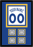 Golden State Name & Number With 4 Finals Patches - Home White (2010-2019) - Triple Mat 2