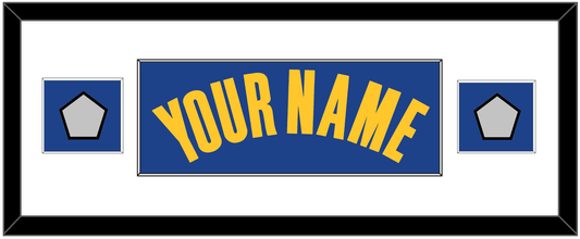 Golden State Name & 2 Champions Patches - Blue Icon - Essential Tier 2