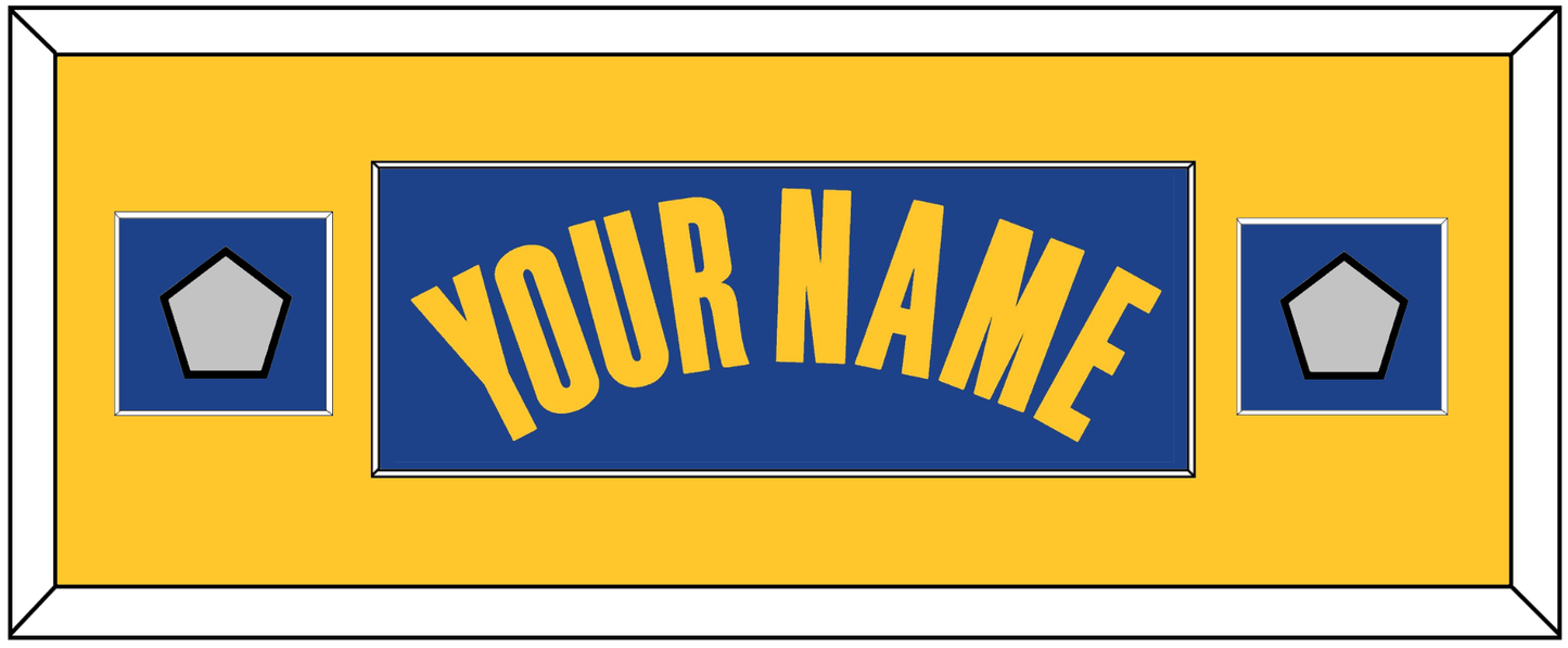 Golden State Name & 2 Finals Patches - Blue Icon - Essential Tier 4