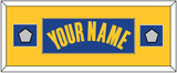 Golden State Name & 2 Champions Patches - Blue Icon - Single Mat 4
