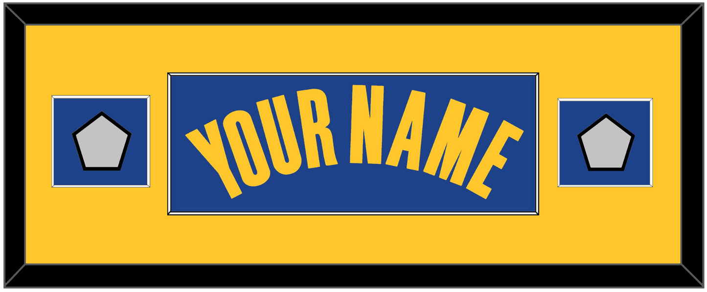 Golden State Name & 2 Champions Patches - Blue Icon - Essential Tier 4