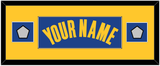Golden State Name & 2 Champions Patches - Blue Icon - Single Mat 4