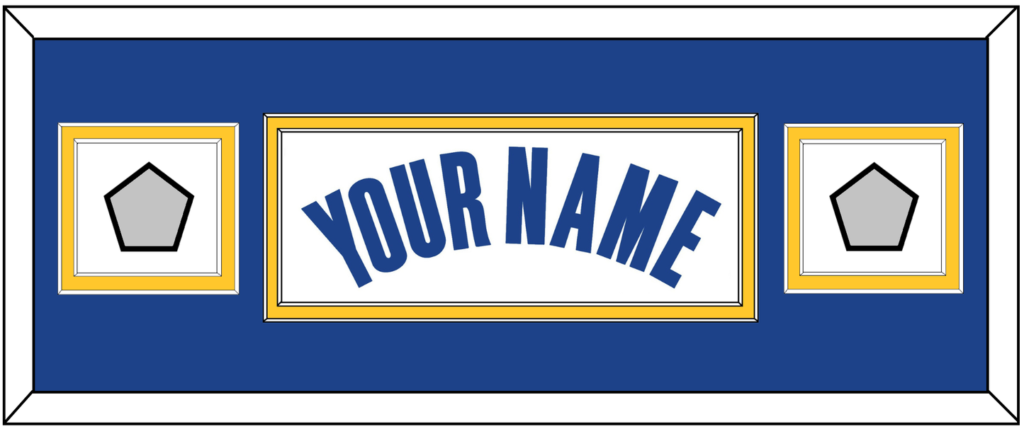 Golden State Name & 2 Champions Patches - White Association - Signature Tier 4