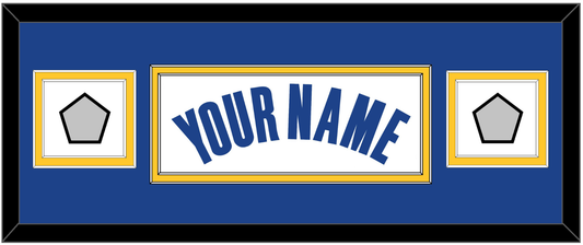 Golden State Name & 2 Champions Patches - White Association - Signature Tier 4