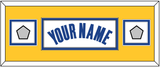 Golden State Name & 2 Finals Patches - White Association - Double Mat 6