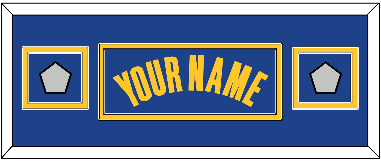 Golden State Name & 2 Champions Patches - Blue Icon - Signature Tier 4
